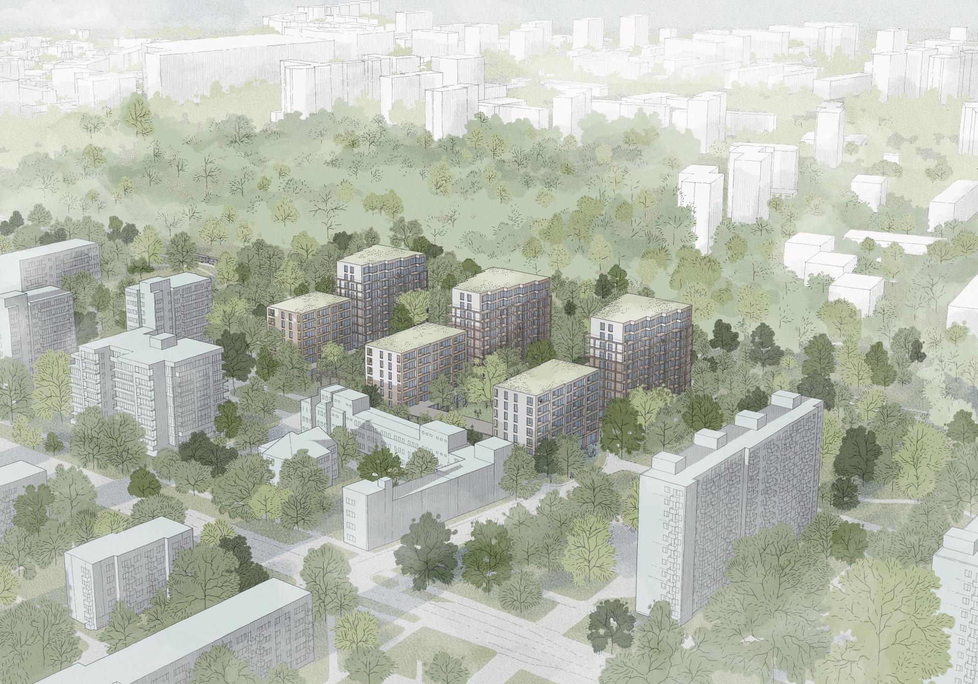 Wizualizacja architektoniczna tworzona odręcznie