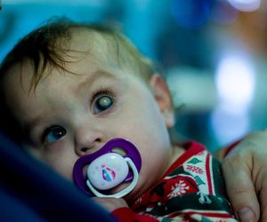 Jego bliźniak był zdrowy, lecz Antoś nie widział od urodzenia. Przeszczep pozwolił mu zobaczyć mamę