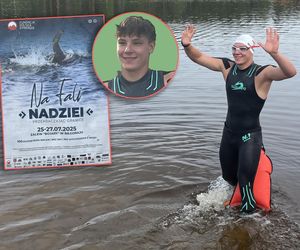 Damian płynie 100 km bez przerwy, aby pomóc Adasiowi!