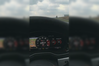 Zasuwał Audi RS5 ponad 260 km/h autostradą A4! Nie wywinął się od odpowiedzialności - WIDEO