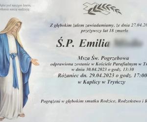 Osiemnastoletnia Emilka z Ubieszyna nie żyje