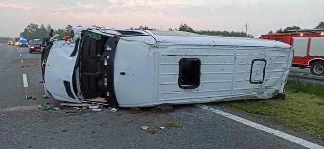 Wypadek na A4 koło Tarnowa - 26.05.2023r.