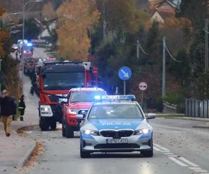 Przejmujący pogrzeb strażaka, który zginął podczas obławy na Grzegorza Borysa