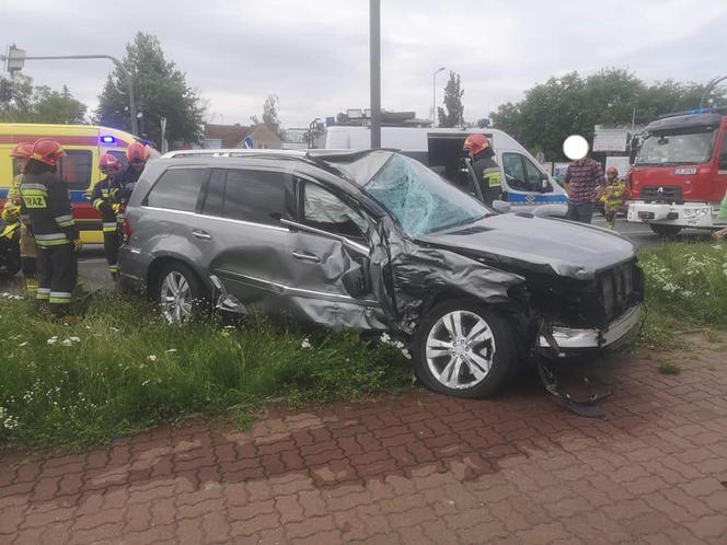 Wypadek na ulicy Kamiennej w Bydgoszczy