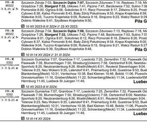 Rozkład jazdy PKP dla stacji Szczecin Główny 