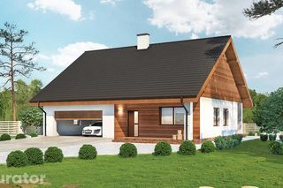 Domy z garażem dwustanowiskowym 