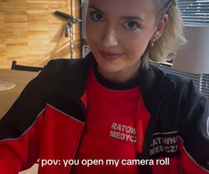 Na sygnale na planie. Britney (Paulina Zwierz)