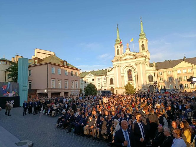 81. rocznica Powstania Warszawskiego. Uroczystość na pl. Krasińskich