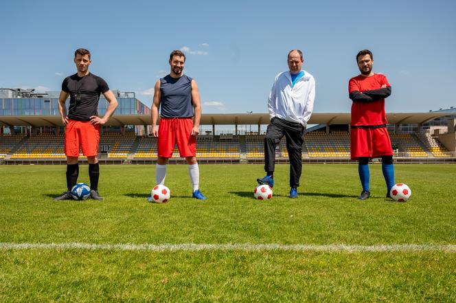 Barwy szczęścia odc. 2889: Darek Janicki (Andrzej Niemyt), Marek (Marcin Perchuć), Damian (Michał Lesień-Głowacki), Marcin Kodur (Oskar Stoczyński)