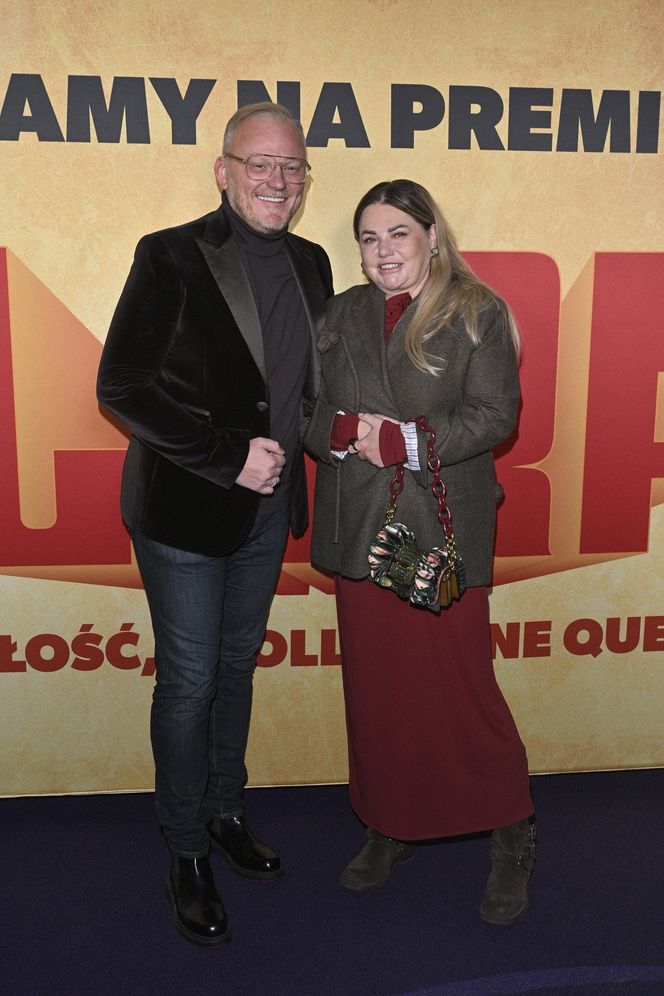 Premiera "LARP. Miłość, trolle i inne questy": Pawł Deląg z partnerką