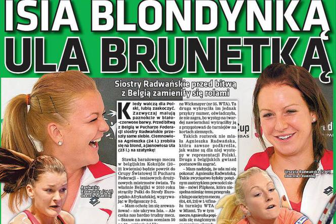 Agnieszka Radwańska blondynką...