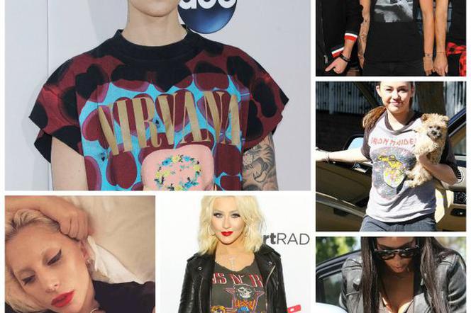 dlaczego popowe gwiazdy noszą rockowe koszulki?