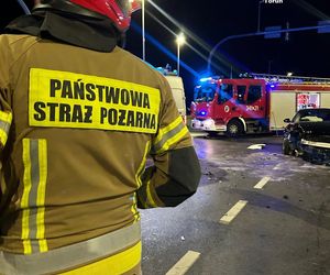 Wypadek na Trasie Prezydenta Władysława Raczkiewicza w Toruniu. Zdjęcia z miejsca zdarzenia