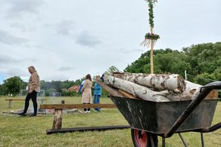 Postawili majowe drzewko. Impreza integracyjna w Henrykowie koło Leszna