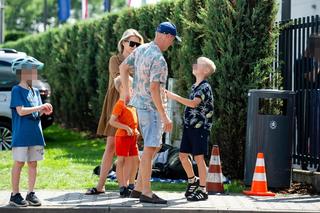 Marcin Mroczek z piłkarzami