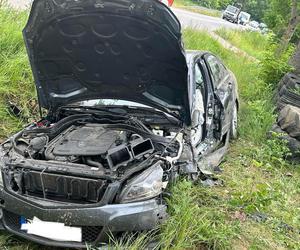 Wypadek na trasie Wizna - Jedwabne pod Łomżą! Jedna osoba trafiła do szpitala