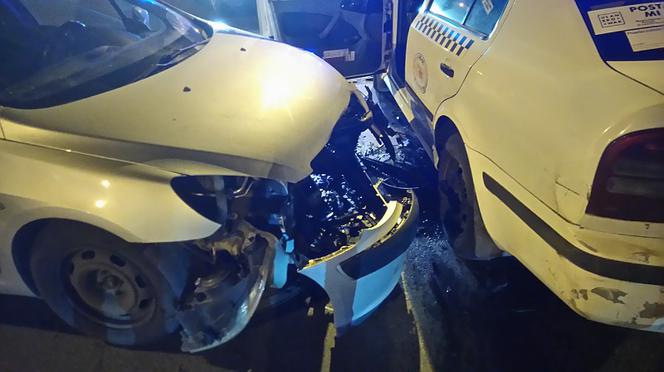 Wypadek na skrzyżowaniu Nad Wierzbakiem/al. Wielkopolska