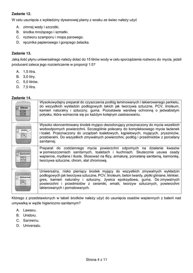 Egzamin zawodowy technik hotelarstwa - przykładowe zadania. Nazwa kwalifikacji: Obsługa gości w obiekcie świadczącym usługi hotelarskie