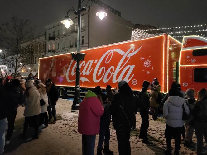 Coraz bliżej święta! Ciężarówka Coca Coli odwiedziła Łódź