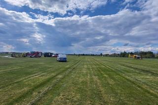 Pruszcz Gdański. Wypadek szybowca. Maszyna runęła na płytę lotniska [ZDJĘCIA]