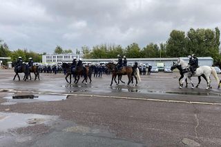 Ćwiczenia policjantów i strażników miejskich