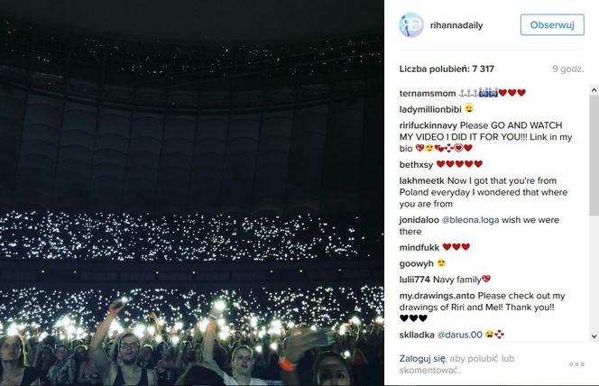 Rihanna w Polsce