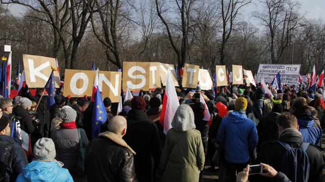 Marsz KOD w Warszawie, 27.02.2016