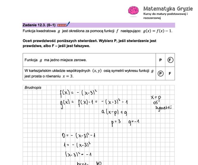 Matura próbna MATEMATYKA 2024 - ODPOWIEDZI, GOTOWE ROZWIĄZANIA