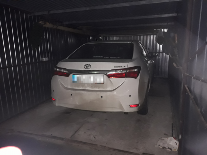 Zdjęcie z akcji policji na terenie powiatu wołomińskiego