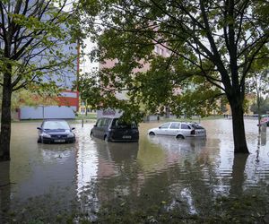 Sytuacja powodziowa. Ostrawa, Czechy