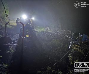 Poszukiwania prowadzone w trudnym, górskim terenie zakończyły się dramatycznym finałem