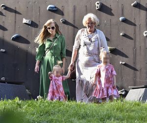 Agnieszka Kaczorowska z mamą