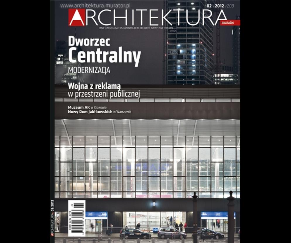 Okładka Miesięcznik Architektura 02/2012