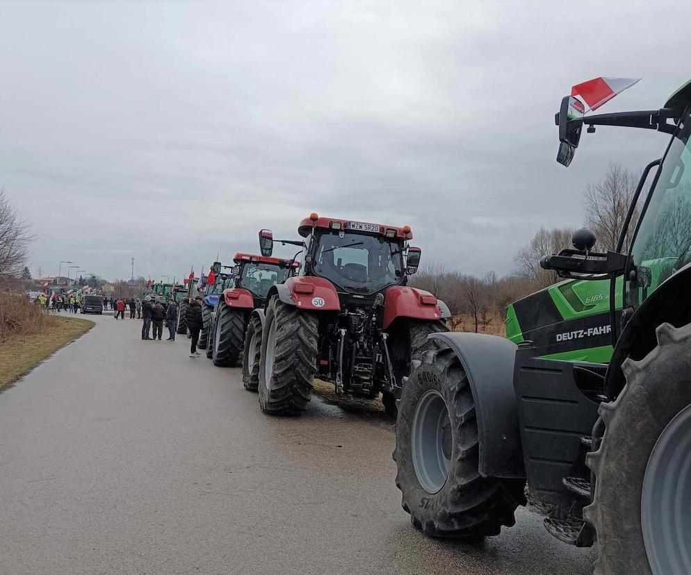 Zdjęcie z protestu rolników w Radomiu 20.02.