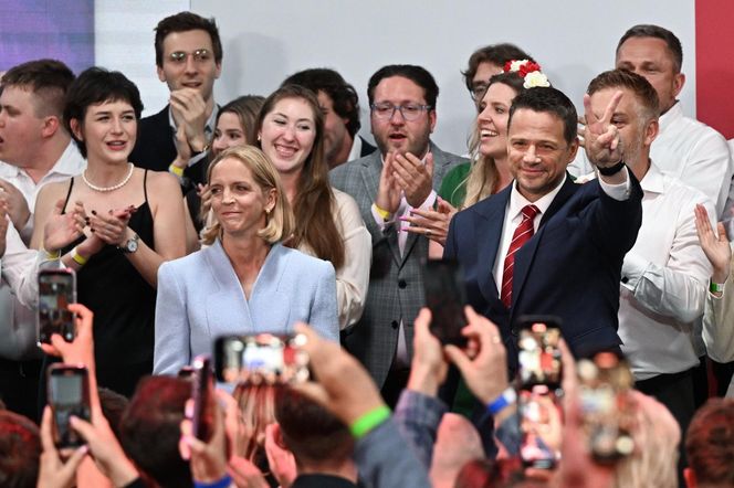 Rafał Trzaskowski podczas wieczoru wyborczego 1.06.2025