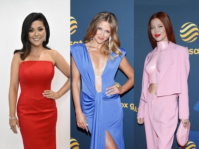 Gwiazdy na jesiennej ramówce Polsatu szokowały dekoltami poniżej pasa i błękitem! Fijał i Cichopek odstawały od tłumu