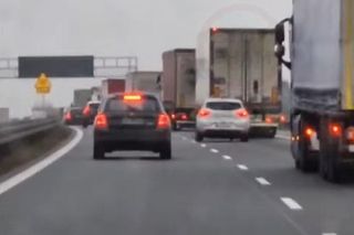 Wypadek na autostradzie A1 w Woźnikach