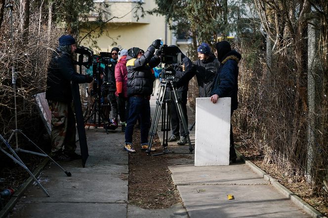 Na planie filmu "Znak sprzeciwu" we Włoszczowie