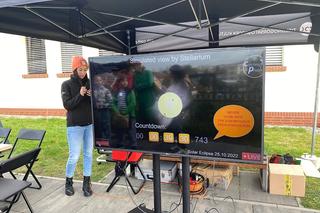 Częściowe zaćmienie Słońca w Zielonej Górze