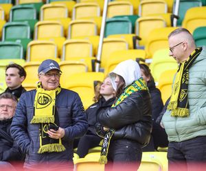 Kibice na meczu GKS Katowice - Lech Poznań