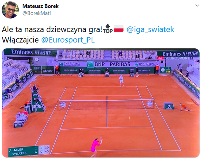 Tak internet zareagował na zwycięstwo Igi Świątek w 1/8 finału Roland Garros