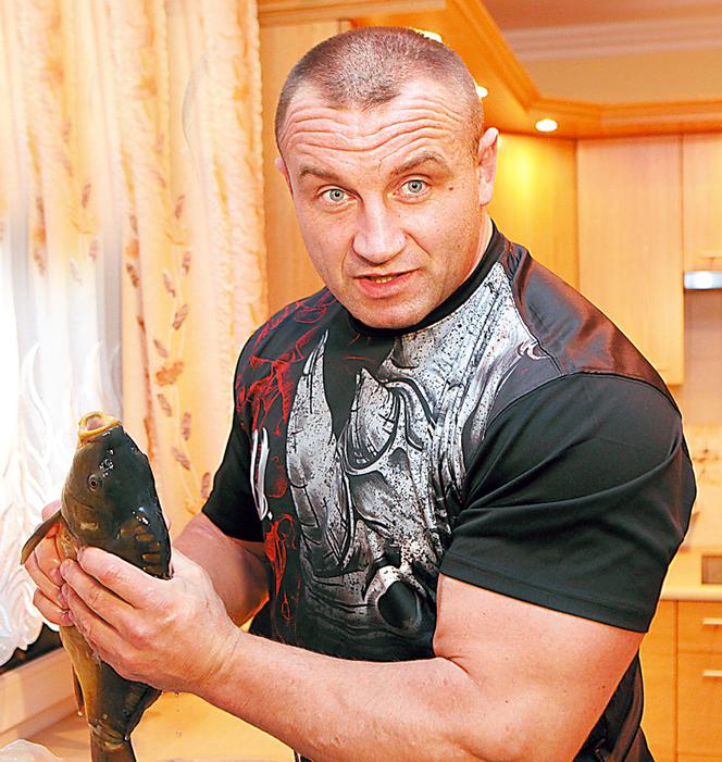 Pudzian powalił  karpia