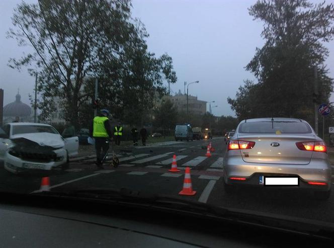 Wypadek na rondzie Wielkopolskim