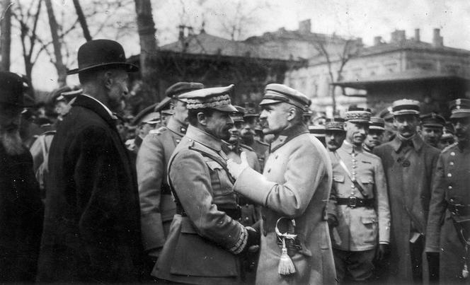 Józef Piłsudski  i gen. Józef Haller,  Warszawa, 29 IV 1919 r.