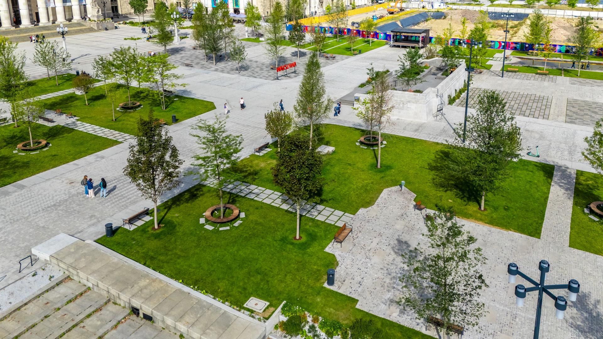 Plac Centralny Warszawa, sierpień 2025