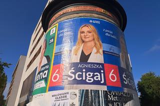 Plakaty wyborcze w Krakowie. Tak politycy promują się w przestrzeni miejskiej