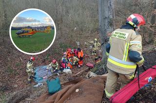 Chłopcy huśtali się nad skarpą, gdy doszło do tragedii. 15-latek runął z wysokości w dół