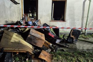 To mogło skończyć się tragedią! Pożar budynku, w którym przebywały dwie osoby