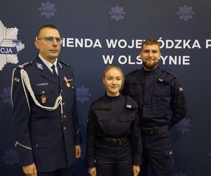 Nowi policjanci wypowiedzieli słowa przysięgi. Na Warmii i Mazurach rekrutacja wciąż trwa [ZDJĘCIA]