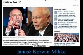 MEMY Korwin-Mikke uderzył Boniego